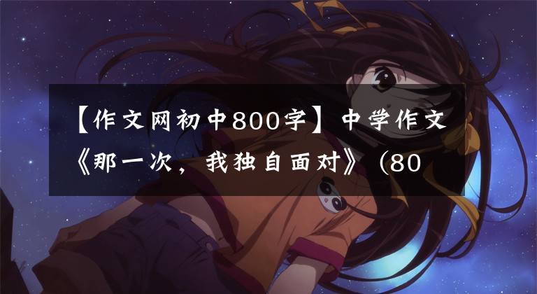 【作文网初中800字】中学作文《那一次，我独自面对》 (800字)