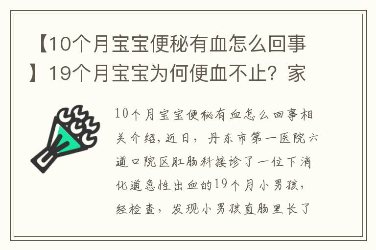 【10个月宝宝便秘有血怎么回事】19个月宝宝为何便血不止？家长千万要重视