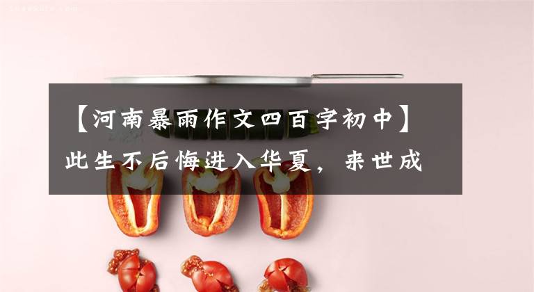 【河南暴雨作文四百字初中】此生不后悔进入华夏，来世成为中国人——，有这次河南水灾感怀。