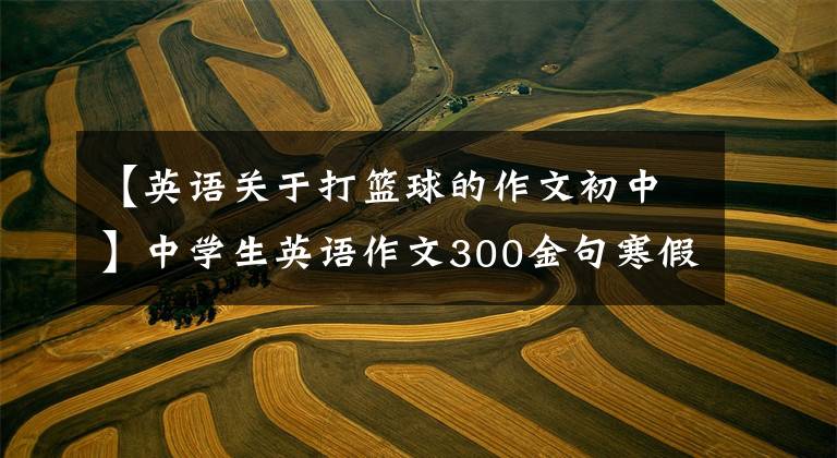 【英语关于打篮球的作文初中】中学生英语作文300金句寒假背作文无忧