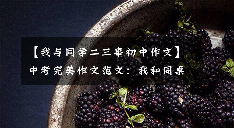 【我与同学二三事初中作文】中考完美作文范文：我和同桌之间的互动