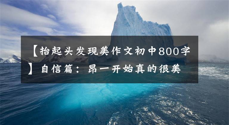 【抬起头发现美作文初中800字】自信篇：昂一开始真的很美