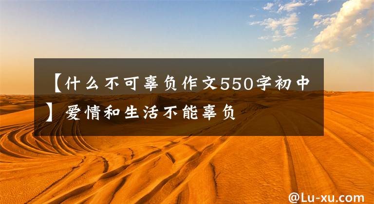 【什么不可辜负作文550字初中】爱情和生活不能辜负