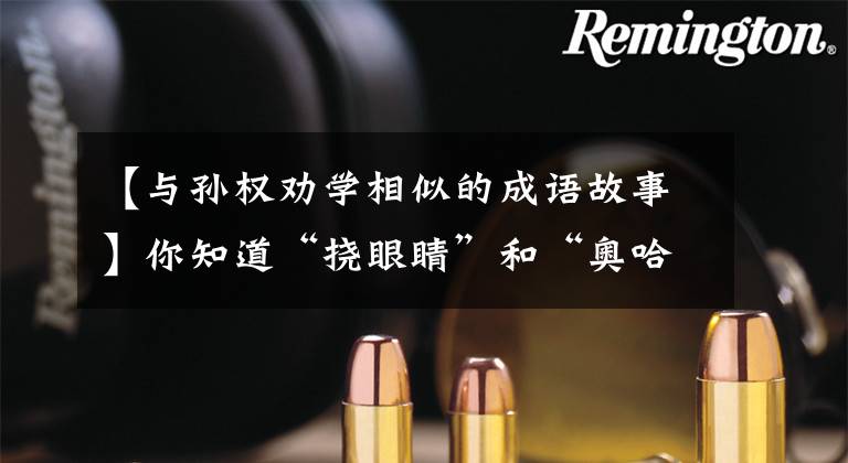 【与孙权劝学相似的成语故事】你知道“挠眼睛”和“奥哈阿蒙”的来历吗？