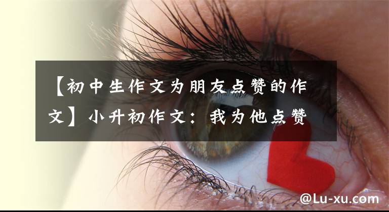 【初中生作文为朋友点赞的作文】小升初作文：我为他点赞。