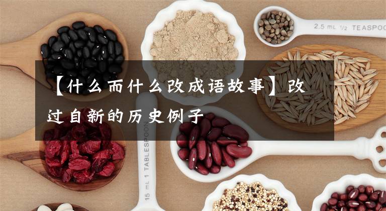 【什么而什么改成语故事】改过自新的历史例子