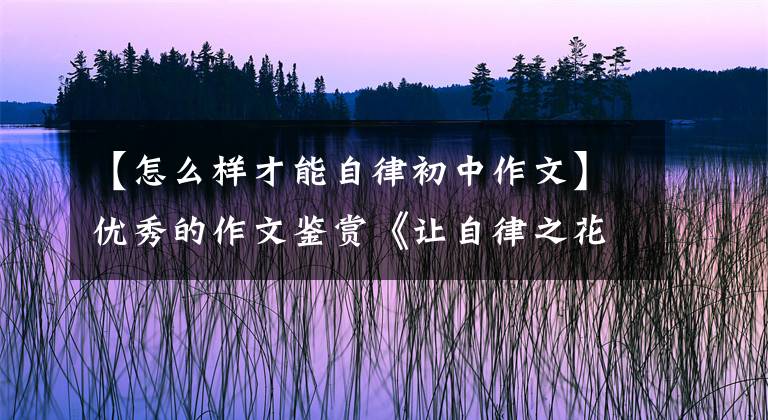 【怎么样才能自律初中作文】优秀的作文鉴赏《让自律之花开满心田》，自律是一个人最好的修行
