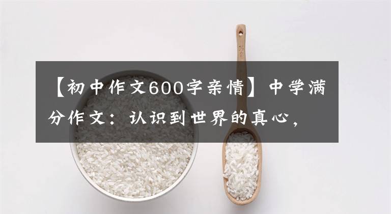 【初中作文600字亲情】中学满分作文：认识到世界的真心，感受到——的依恋