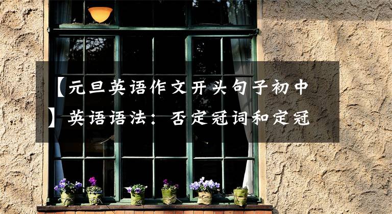 【元旦英语作文开头句子初中】英语语法：否定冠词和定冠词学习总结分析