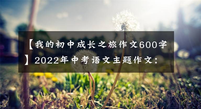 【我的初中成长之旅作文600字】2022年中考语文主题作文：《梦想，青春》系列作文讲座