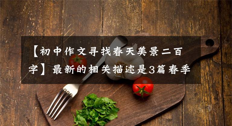 【初中作文寻找春天美景二百字】最新的相关描述是3篇春季作文范文