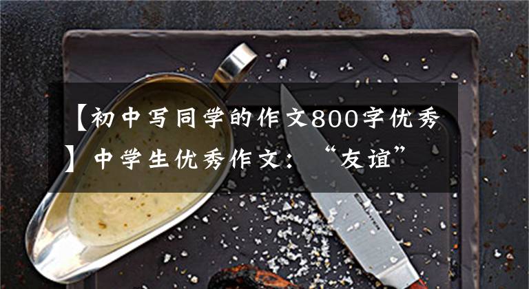 【初中写同学的作文800字优秀】中学生优秀作文：“友谊”主题作文