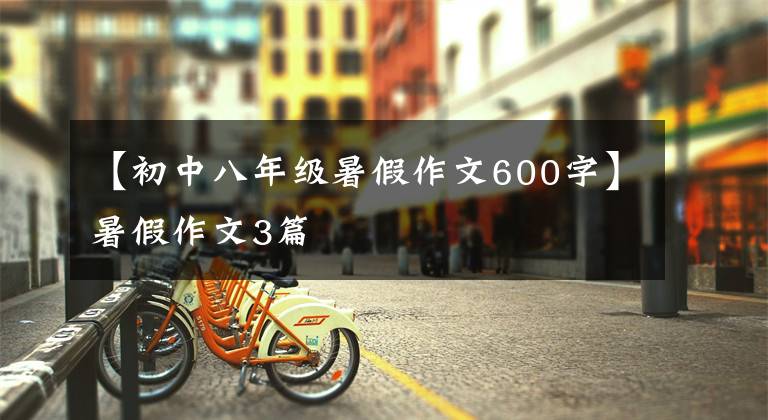 【初中八年级暑假作文600字】暑假作文3篇
