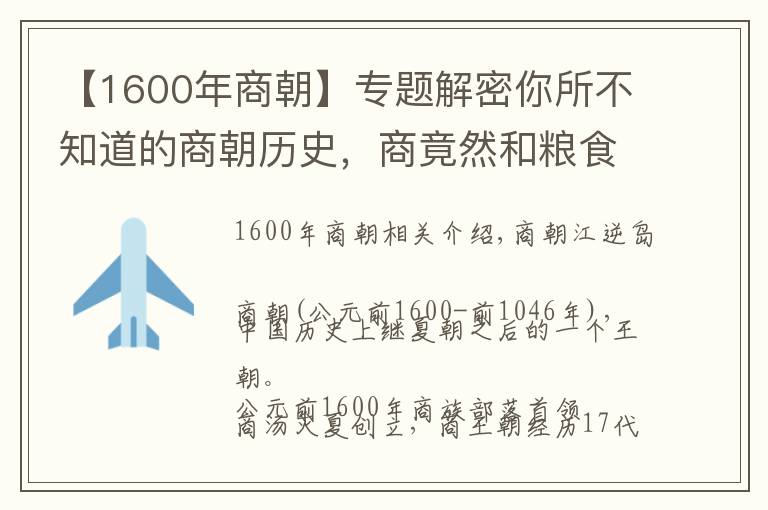 【1600年商朝】专题解密你所不知道的商朝历史，商竟然和粮食有着不解之缘