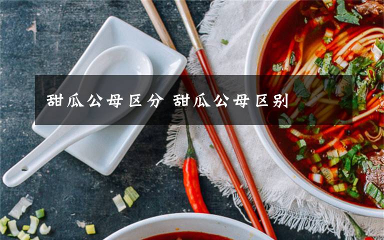 甜瓜公母区分 甜瓜公母区别