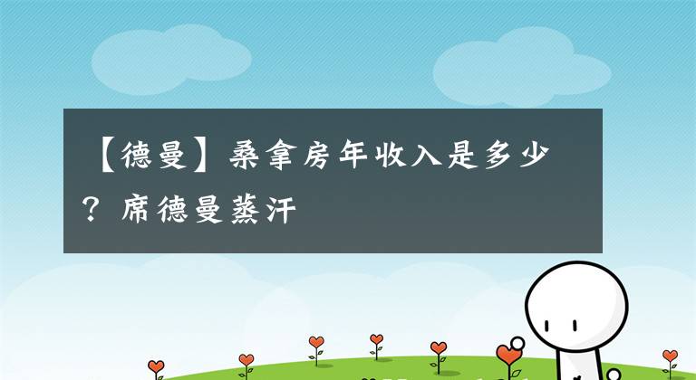 【德曼】桑拿房年收入是多少？席德曼蒸汗