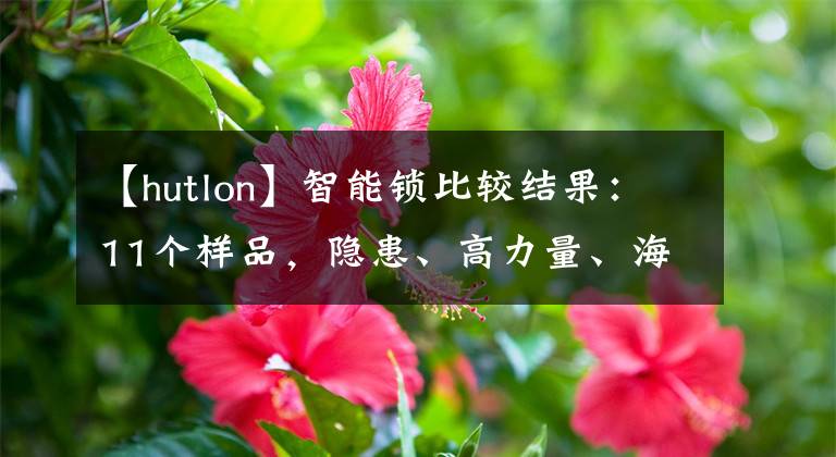 【hutlon】智能锁比较结果：11个样品，隐患、高力量、海尔等品牌。