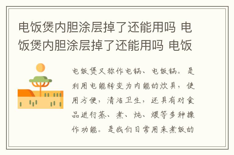 电饭煲内胆涂层掉了还能用吗 电饭煲内胆涂层掉了还能用吗 电饭煲什么内胆好