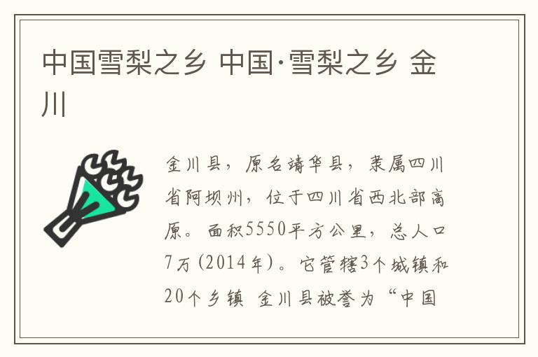 中国雪梨之乡 中国·雪梨之乡 金川