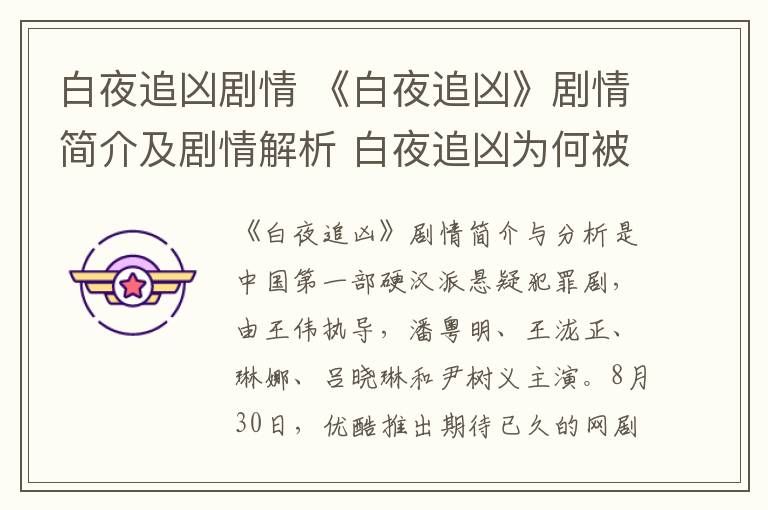 白夜追凶剧情 《白夜追凶》剧情简介及剧情解析 白夜追凶为何被誉为2017年最好看网剧