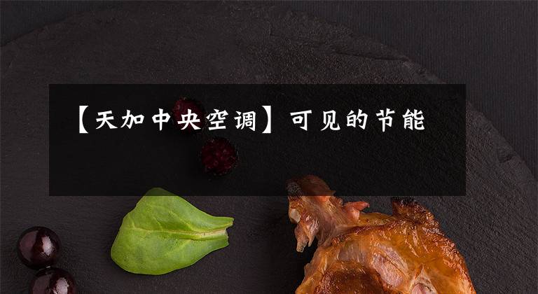 【天加中央空调】可见的节能