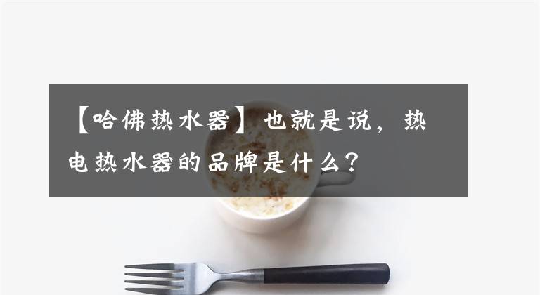 【哈佛热水器】也就是说，热电热水器的品牌是什么？
