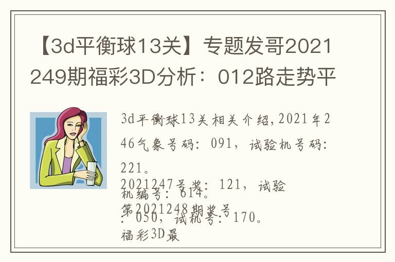 【3d平衡球13关】专题发哥2021249期福彩3D分析：012路走势平衡，双胆看好2、7