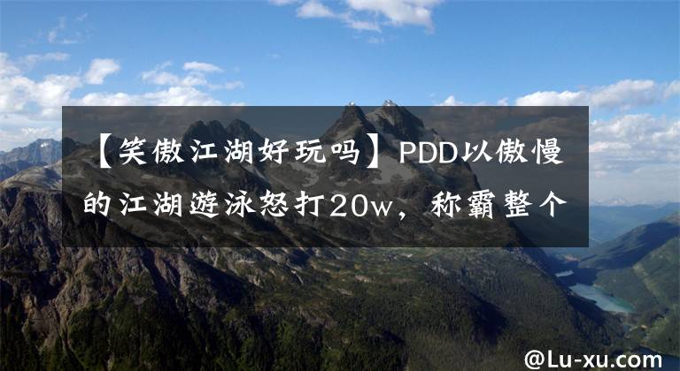 【笑傲江湖好玩吗】PDD以傲慢的江湖游泳怒打20w，称霸整个地区才满意。说这个游戏太便宜了。