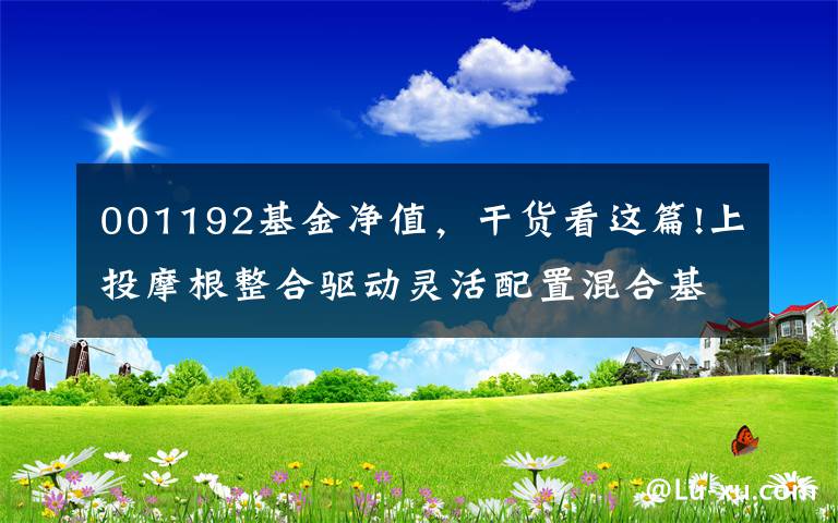 001192基金净值，干货看这篇!上投摩根整合驱动灵活配置混合基金最新净值跌幅达5.01%