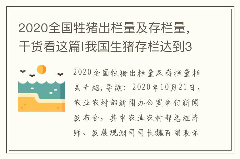 2020全国牲猪出栏量及存栏量，干货看这篇!我国生猪存栏达到3.7亿头，猪价全线跌破15元，养猪户要慌了