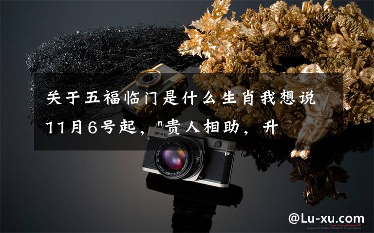 关于五福临门是什么生肖我想说11月6号起，"贵人相助，升官发财"，五福临门的三大生肖，还有谁