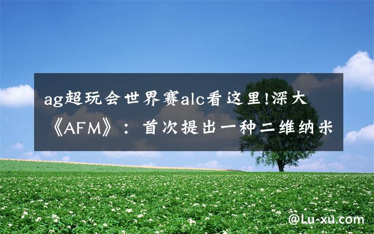 ag超玩会世界赛alc看这里!深大《AFM》：首次提出一种二维纳米材料实现高性能锌离子电池