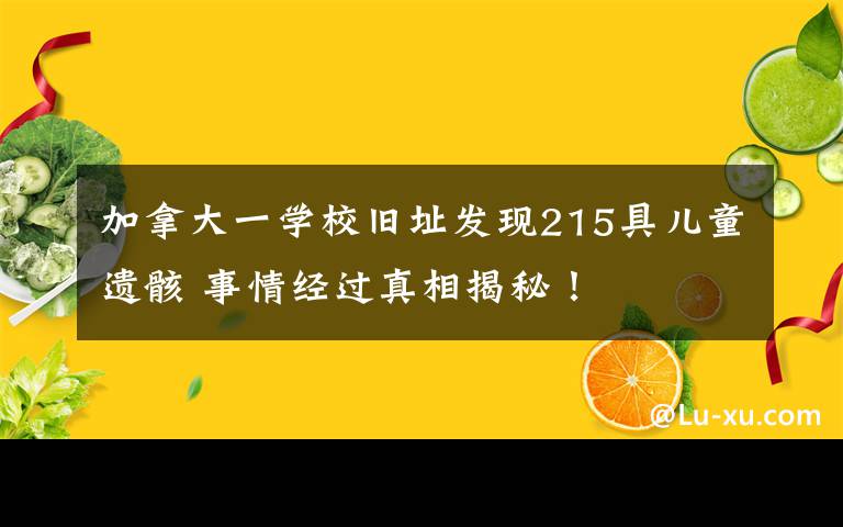 加拿大一学校旧址发现215具儿童遗骸 事情经过真相揭秘！
