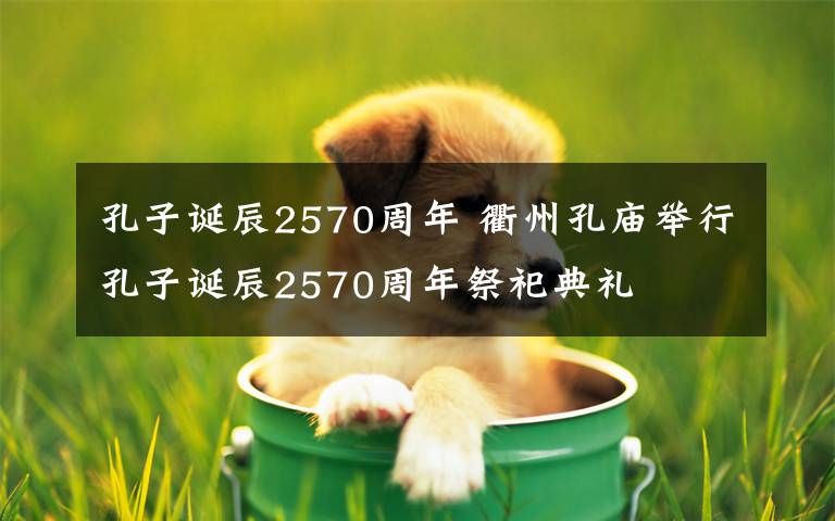 孔子诞辰2570周年 衢州孔庙举行孔子诞辰2570周年祭祀典礼