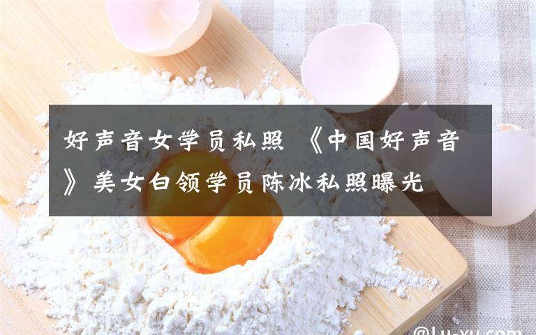 好声音女学员私照 《中国好声音》美女白领学员陈冰私照曝光