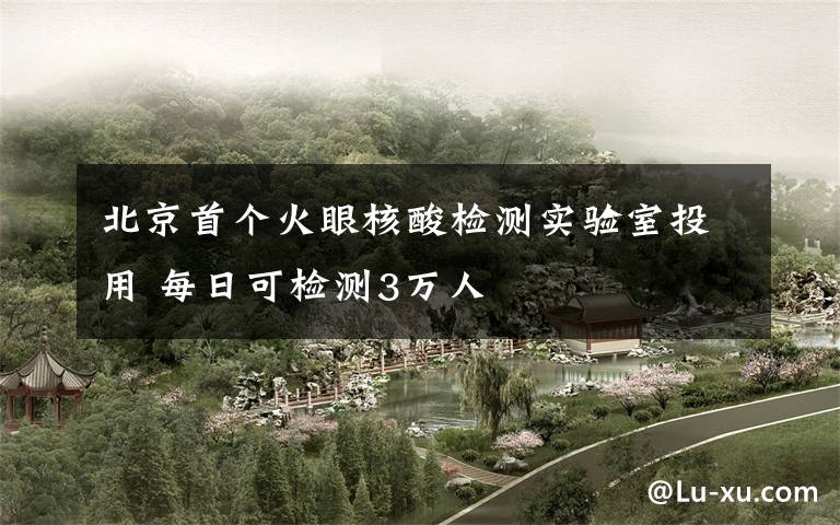 北京首个火眼核酸检测实验室投用 每日可检测3万人