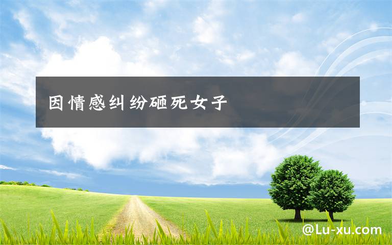 因情感纠纷砸死女子