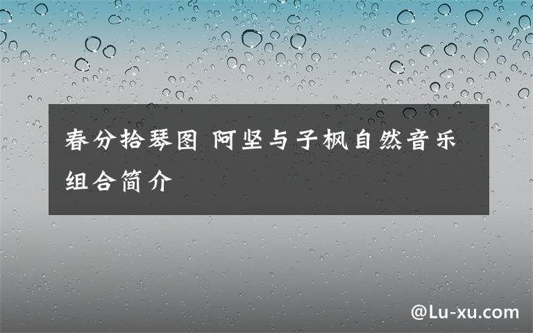 春分拾琴图 阿坚与子枫自然音乐组合简介