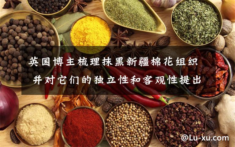 英国博主梳理抹黑新疆棉花组织 并对它们的独立性和客观性提出质疑 登上网络热搜了！