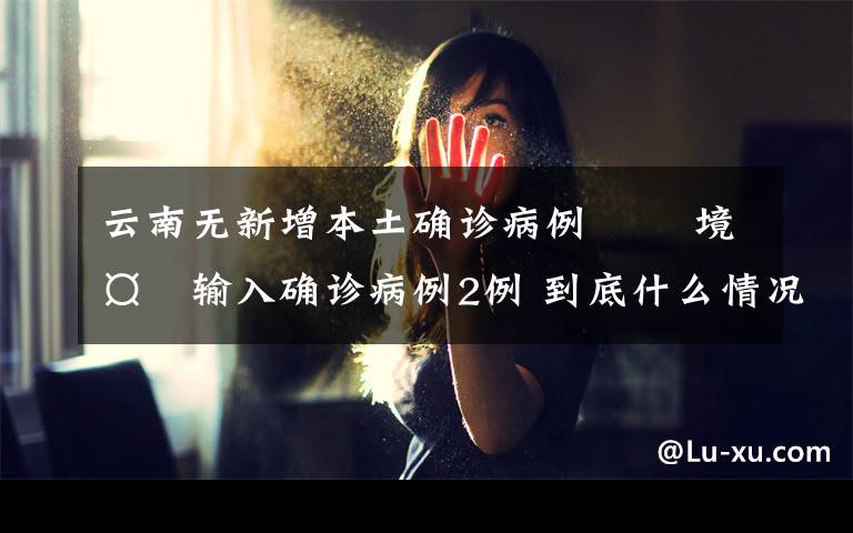 云南无新增本土确诊病例   境外输入确诊病例2例 到底什么情况呢？