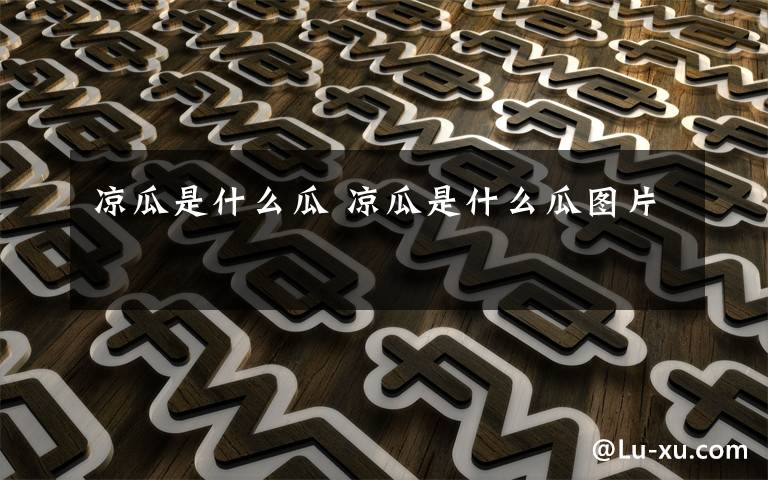 凉瓜是什么瓜 凉瓜是什么瓜图片