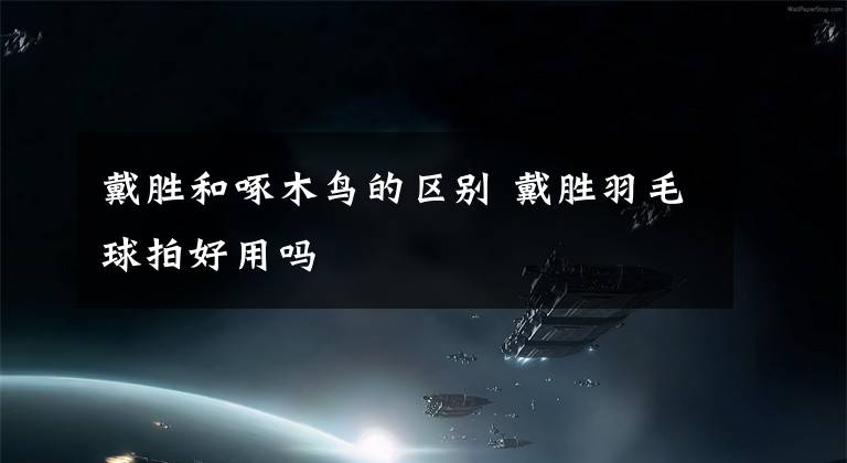 戴胜和啄木鸟的区别 戴胜羽毛球拍好用吗