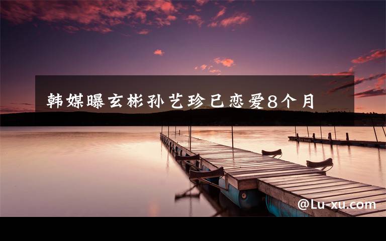 韩媒曝玄彬孙艺珍已恋爱8个月
