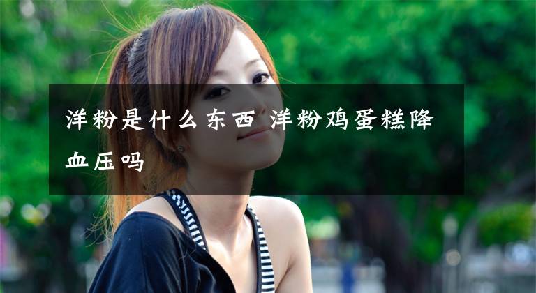 洋粉是什么东西 洋粉鸡蛋糕降血压吗