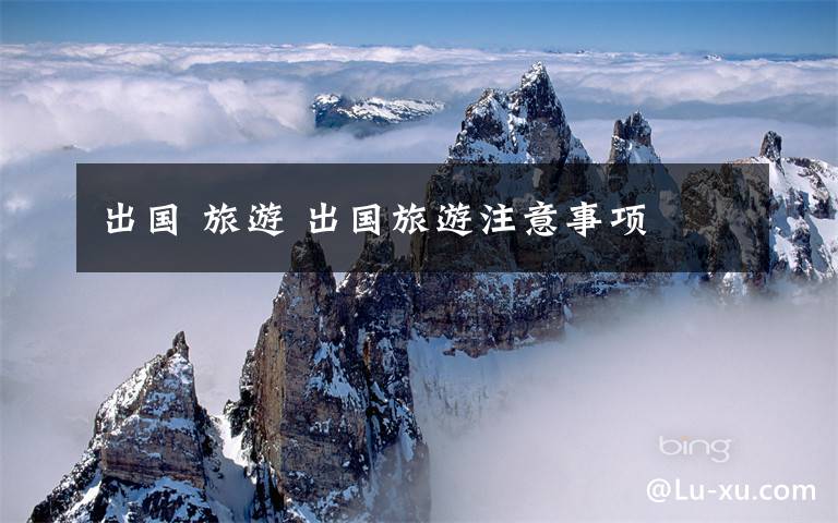 出国 旅游 出国旅游注意事项
