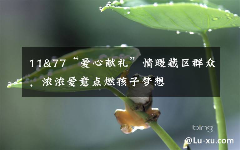 11&77“爱心献礼”情暖藏区群众，浓浓爱意点燃孩子梦想