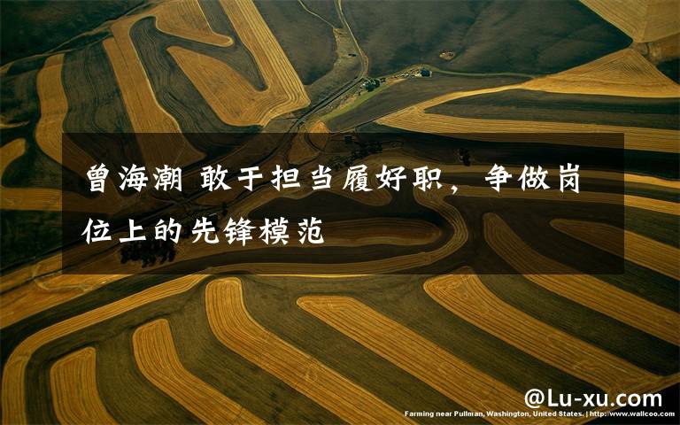 曾海潮 敢于担当履好职，争做岗位上的先锋模范