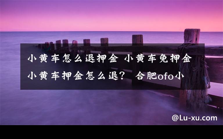 小黄车怎么退押金 小黄车免押金小黄车押金怎么退？ 合肥ofo小黄车退押金方法及操作指南