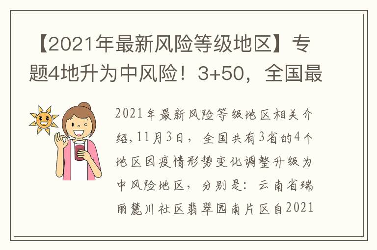 【2021年最新风险等级地区】专题4地升为中风险！3+50，全国最新中高风险地区汇总