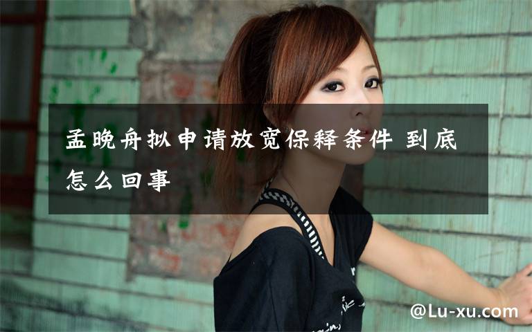 孟晚舟拟申请放宽保释条件 到底怎么回事